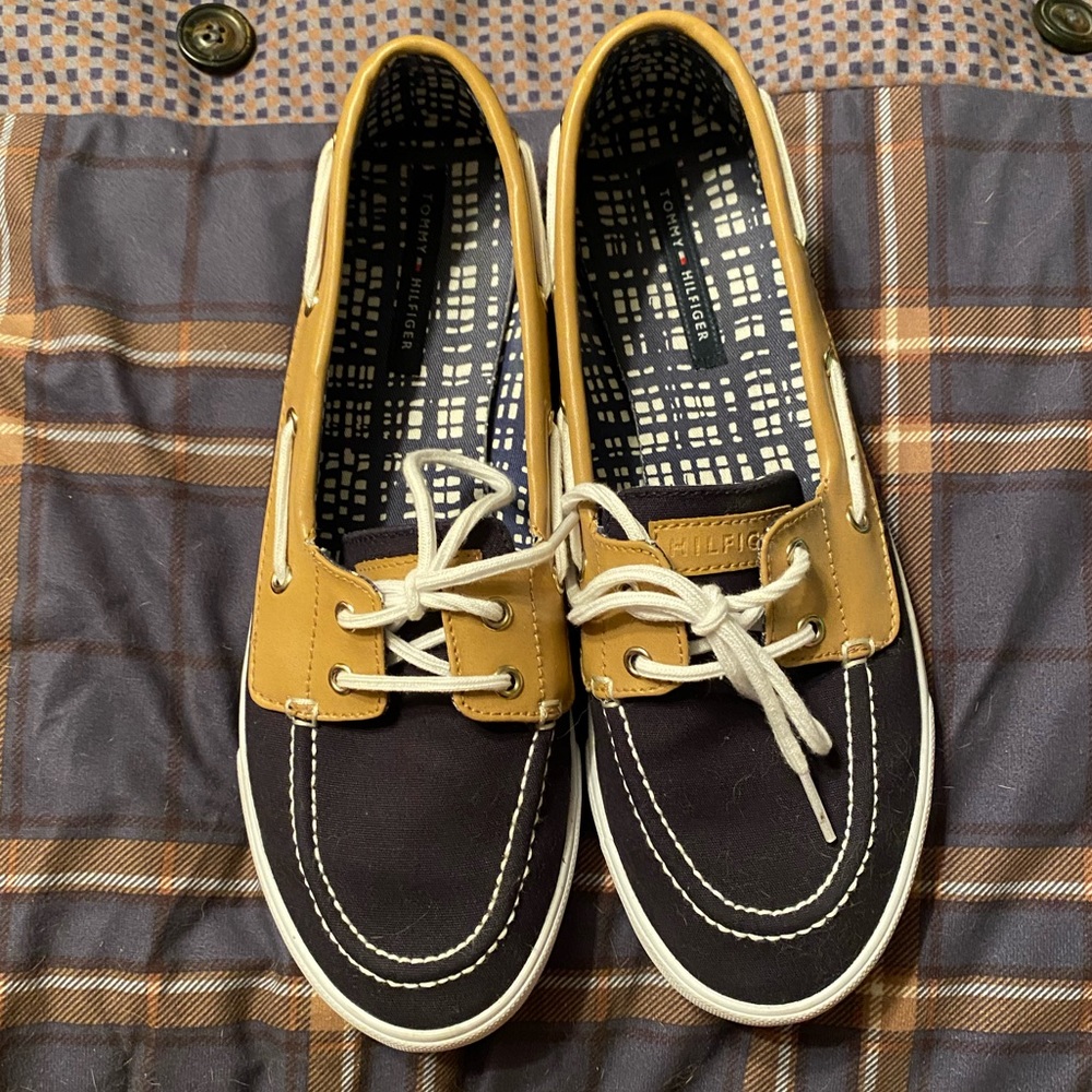 Lightly Worn Tommy Hilfiger Boat Shoes